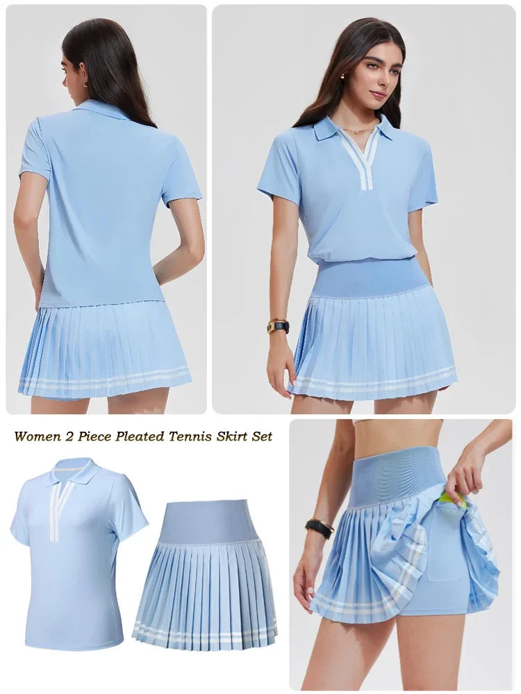 Women's modern tennis dress crafted for refined court style, flexible movement, and premium athletic comfort in every match.