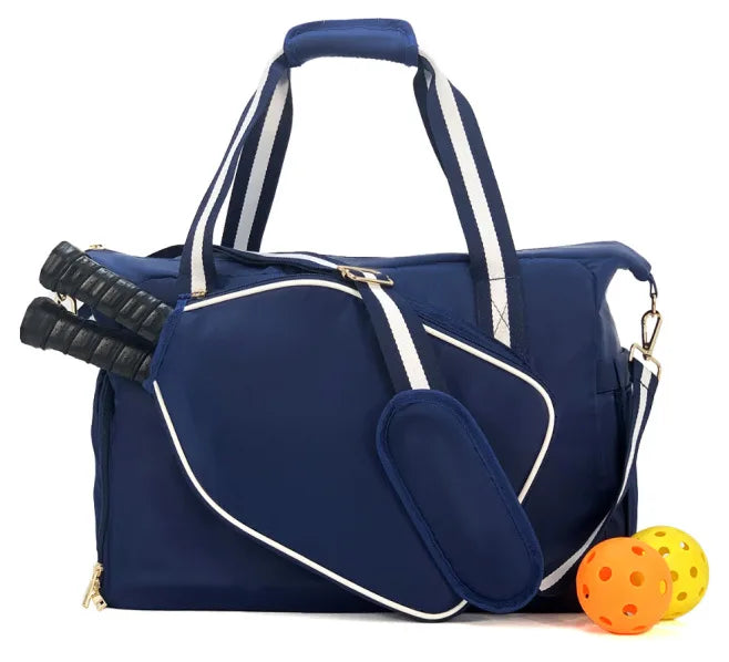Premium tennis racket bag designed for accessory organization, lightweight portability, and practical training session utility