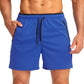 Men's premium quick-drying athletic shorts with adjustable waistband, zip-secure pockets, and refined sport styling