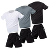 Men's premium athletic t-shirt and shorts set designed for breathable comfort, lightweight movement, and refined sport lifestyle wear