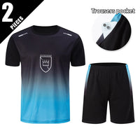 Men's premium athletic t-shirt and shorts set designed for breathable comfort, lightweight movement, and refined sport lifestyle wear