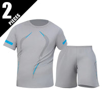 Men's premium athletic t-shirt and shorts set designed for breathable comfort, lightweight movement, and refined sport lifestyle wear