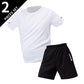 Men's premium athletic t-shirt and shorts set designed for breathable comfort, lightweight movement, and refined sport lifestyle wear