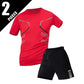 Men's premium athletic t-shirt and shorts set designed for breathable comfort, lightweight movement, and refined sport lifestyle wear