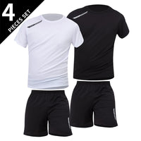 Men's premium athletic t-shirt and shorts set designed for breathable comfort, lightweight movement, and refined sport lifestyle wear