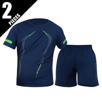 Men's premium athletic t-shirt and shorts set designed for breathable comfort, lightweight movement, and refined sport lifestyle wear