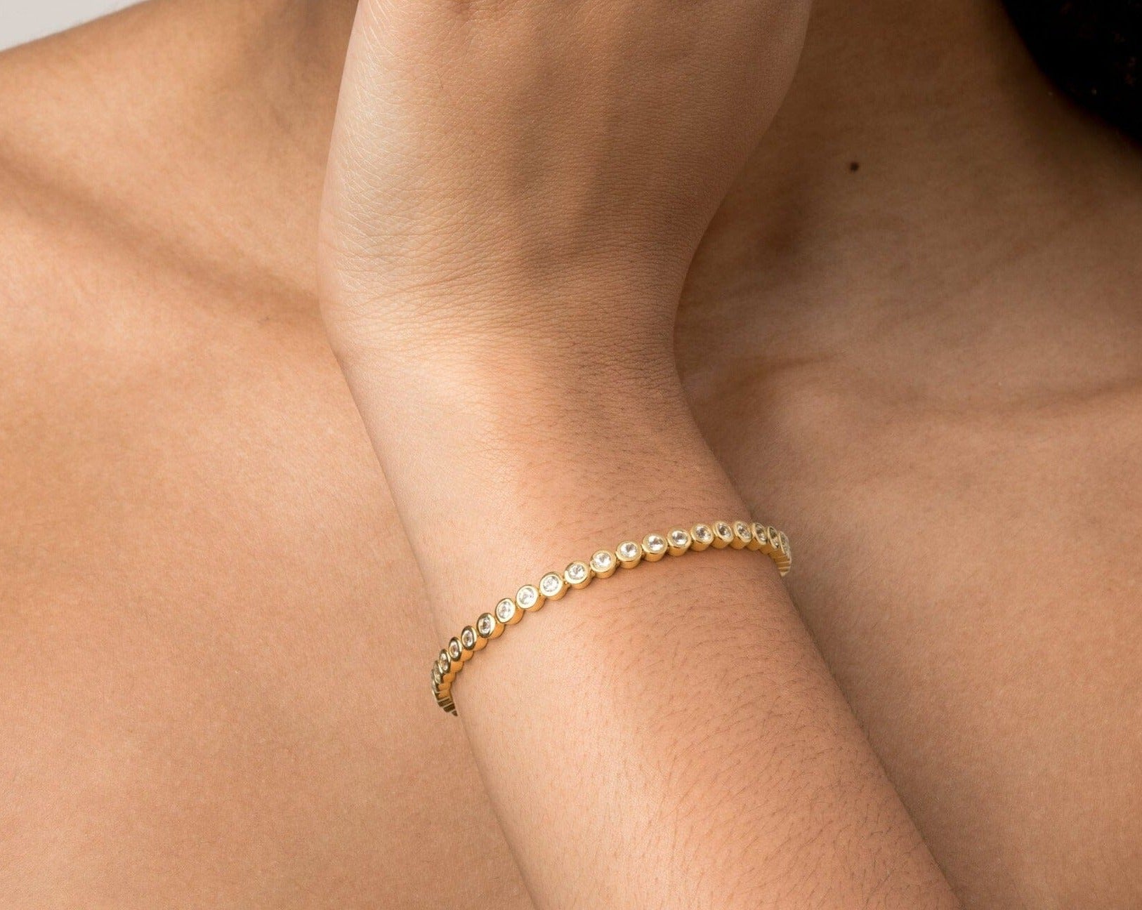 Elegant luxury tennis bracelet designed for everyday refinement and polished evening wear versatility