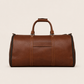 Premium genuine leather duffle bag crafted for organized weekend travel and sophisticated everyday mobility
