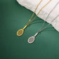 Minimal tennis racket charm necklace with polished finish and refined everyday lifestyle versatility