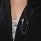 Premium stainless steel tennis lapel pin designed for jackets, tote bags, and elevated lifestyle accessorizing