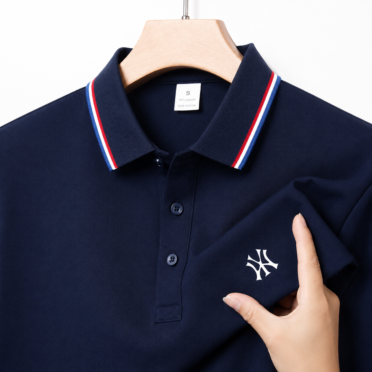Men's lightweight polo designed for breathable warm-weather wear and elevated tennis-inspired lifestyle dressing