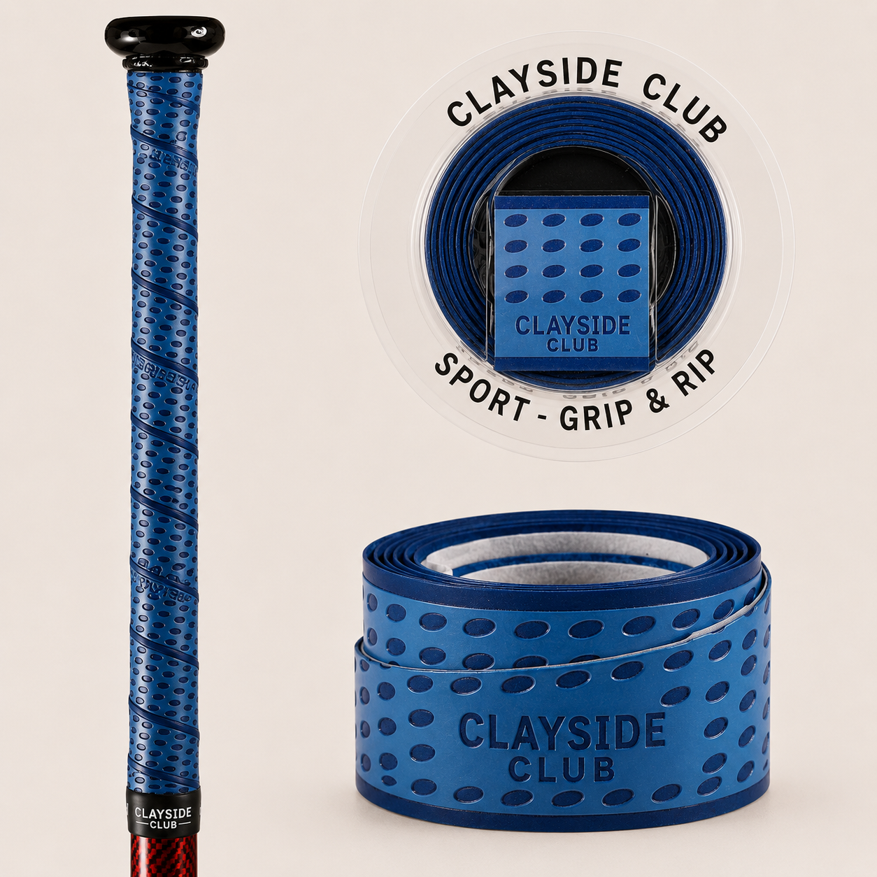 Tennis grip tape designed for anti-slip comfort, vibration absorption, and dependable everyday racket use