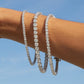 Minimal luxury tennis bracelet designed for versatile wear and sophisticated modern accessorizing