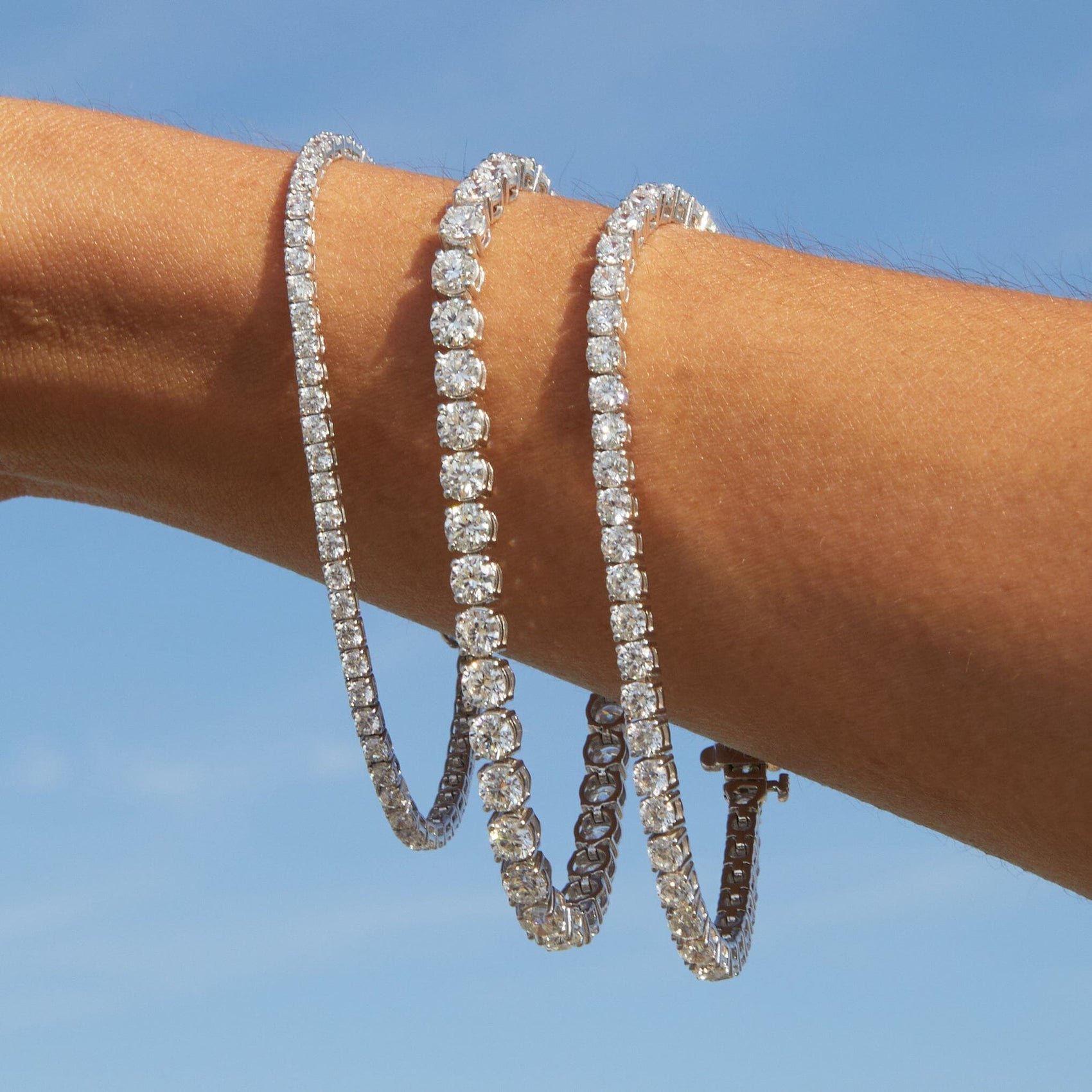 Minimal luxury tennis bracelet designed for versatile wear and sophisticated modern accessorizing