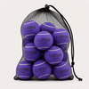 Premium tennis balls with balanced rubber core and durable felt construction for repeated court use