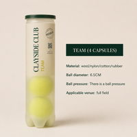 Editorial studio image of premium tennis ball 4-pack designed for refined court essentials and versatile training use