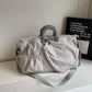 Lightweight performance travel bag with wet and dry separation compartments and refined athletic versatility