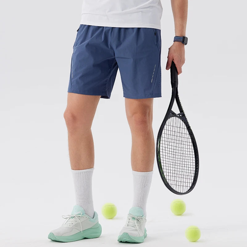 Men's premium tennis shorts designed for lightweight movement, stretch comfort, and refined athletic courtwear