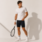 Men's lightweight compression shorts crafted for secure fit, quick-drying comfort, and unrestricted movement on court