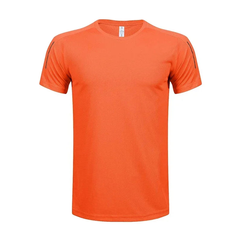 Men's lightweight athletic t-shirt crafted for breathable comfort, unrestricted movement, and clean court-inspired styling