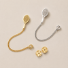 Premium stainless steel tennis racket lapel pin designed for refined everyday styling and elegant sport-inspired accessorizing