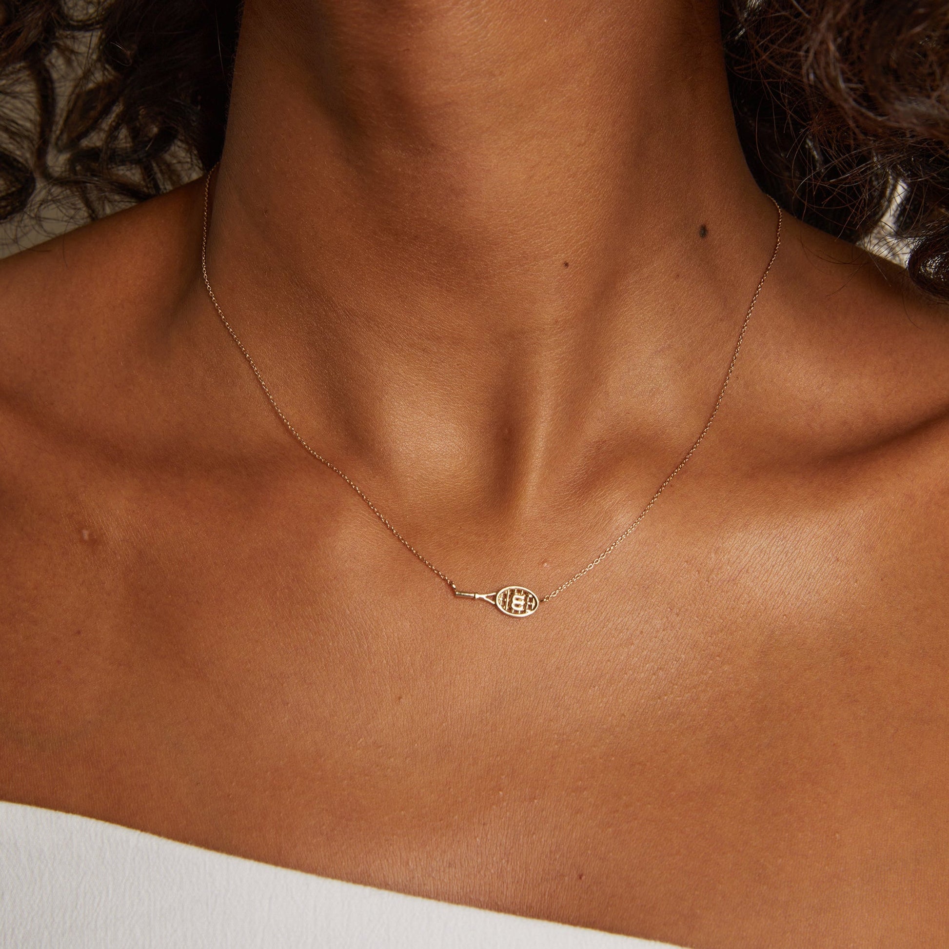 Premium tennis-inspired necklace designed for lightweight everyday wear and elevated lifestyle accessorizing