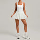 Premium women's performance tennis dress built for movement, breathability and refined on-court elegance