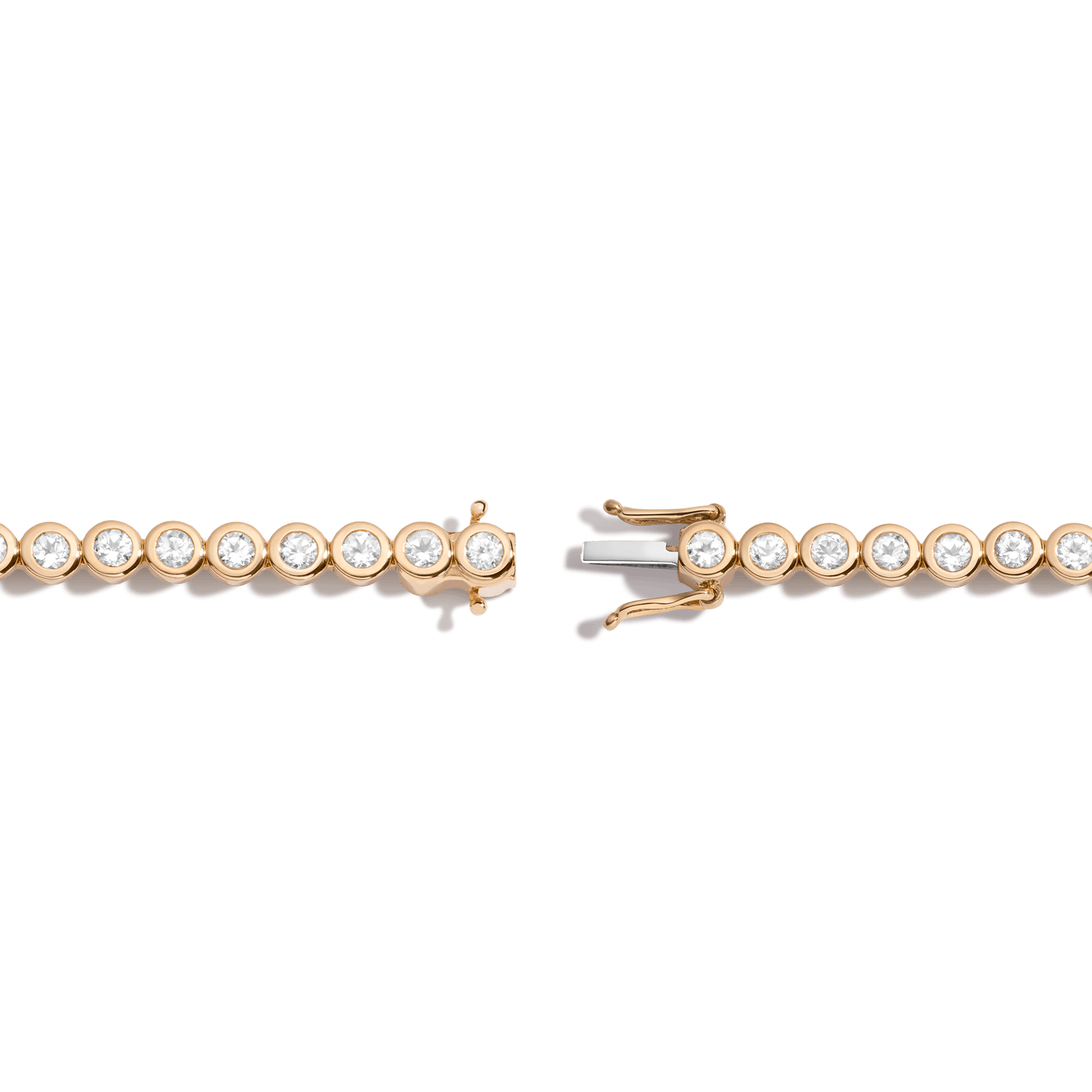 Premium continuous tennis bracelet silhouette with polished finish and elevated everyday elegance