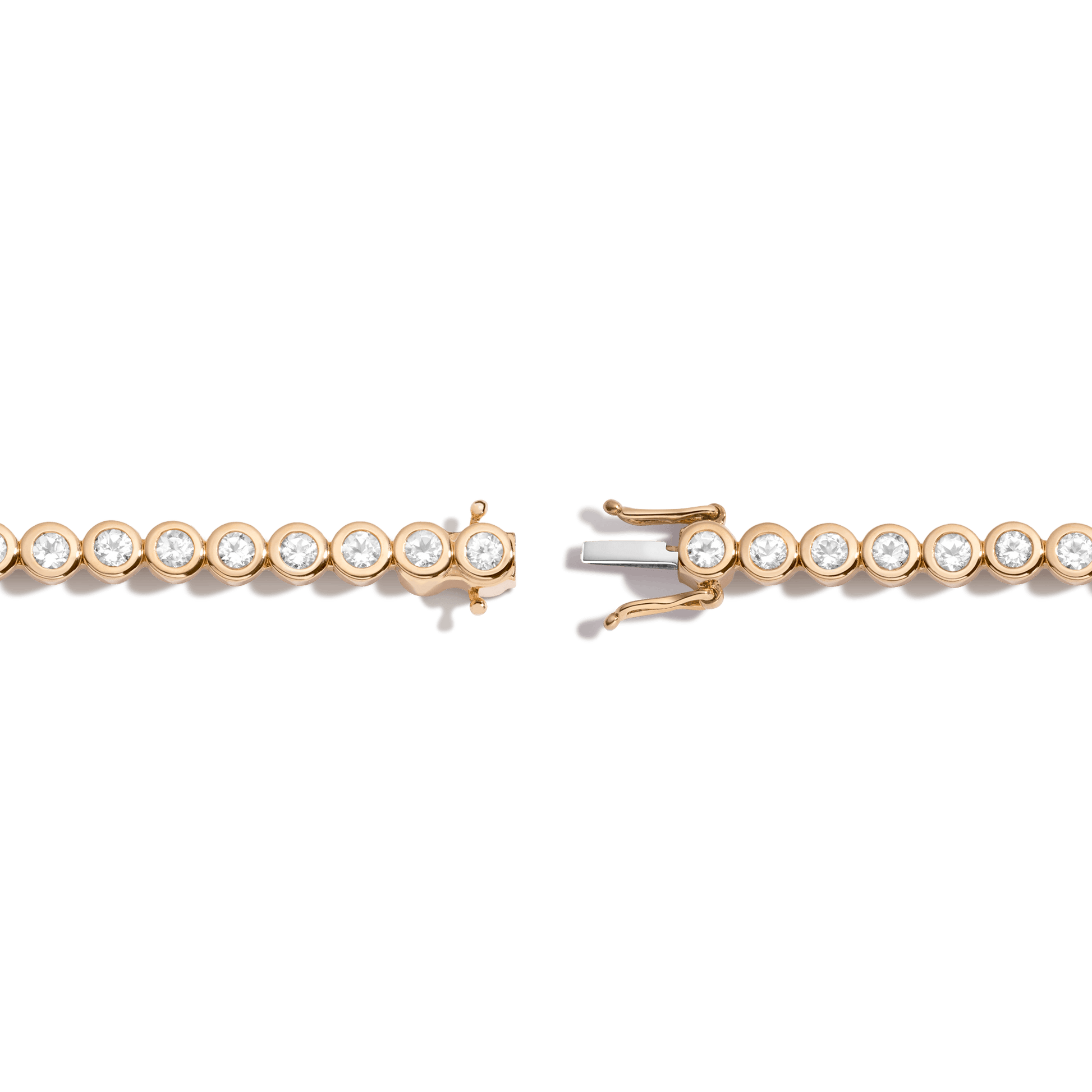 Premium continuous tennis bracelet silhouette with polished finish and elevated everyday elegance