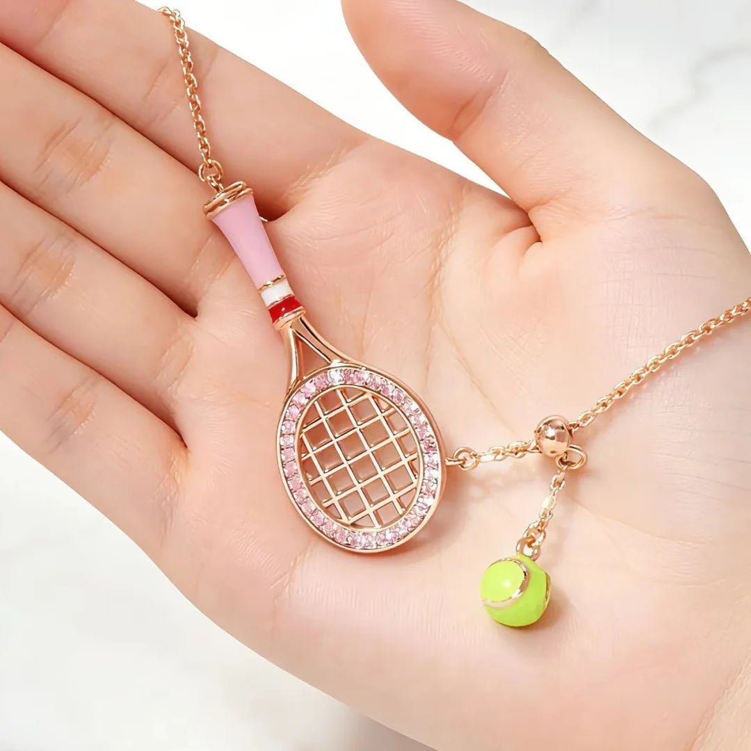 Studio image of premium tennis ball charm keychain designed for polished everyday carry and modern athletic lifestyle accessories