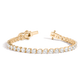 Elegant heart-inspired tennis bracelet featuring radiant white stones and timeless feminine sophistication