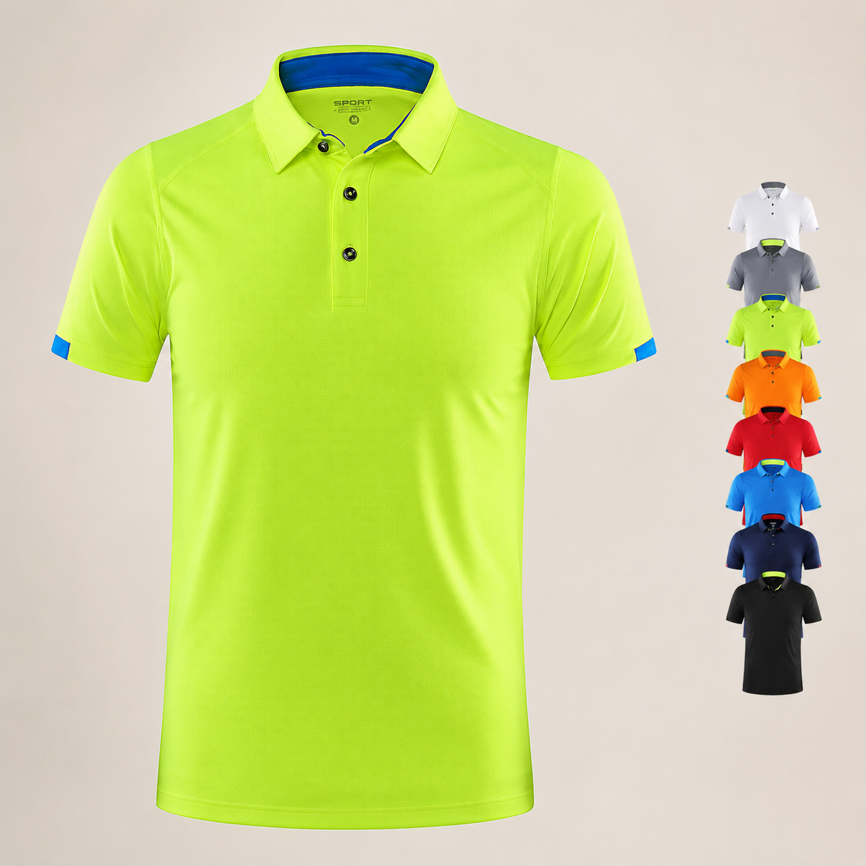 Men's premium tennis-inspired polo designed for breathable comfort, polished structure, and elevated everyday wear