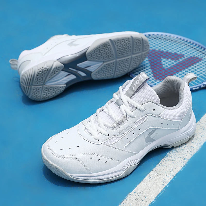 Premium tennis footwear featuring breathable comfort, cushioned support, and clean sport lifestyle aesthetics