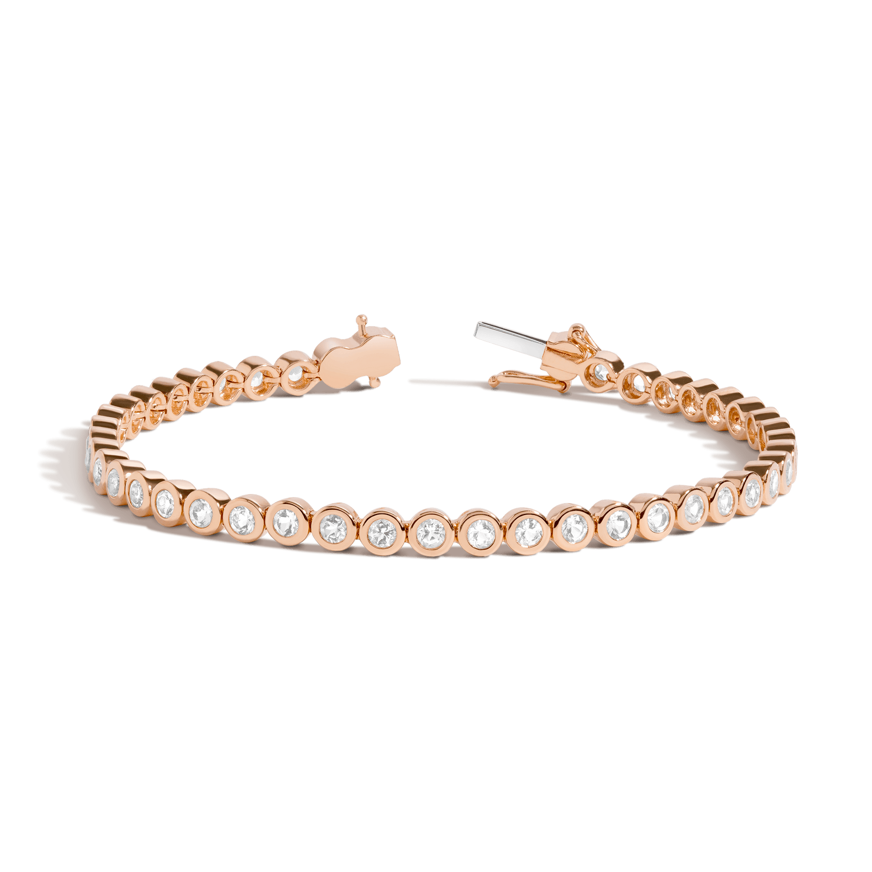 Elegant tennis-inspired bracelet crafted with brilliant stones and refined minimalist luxury styling