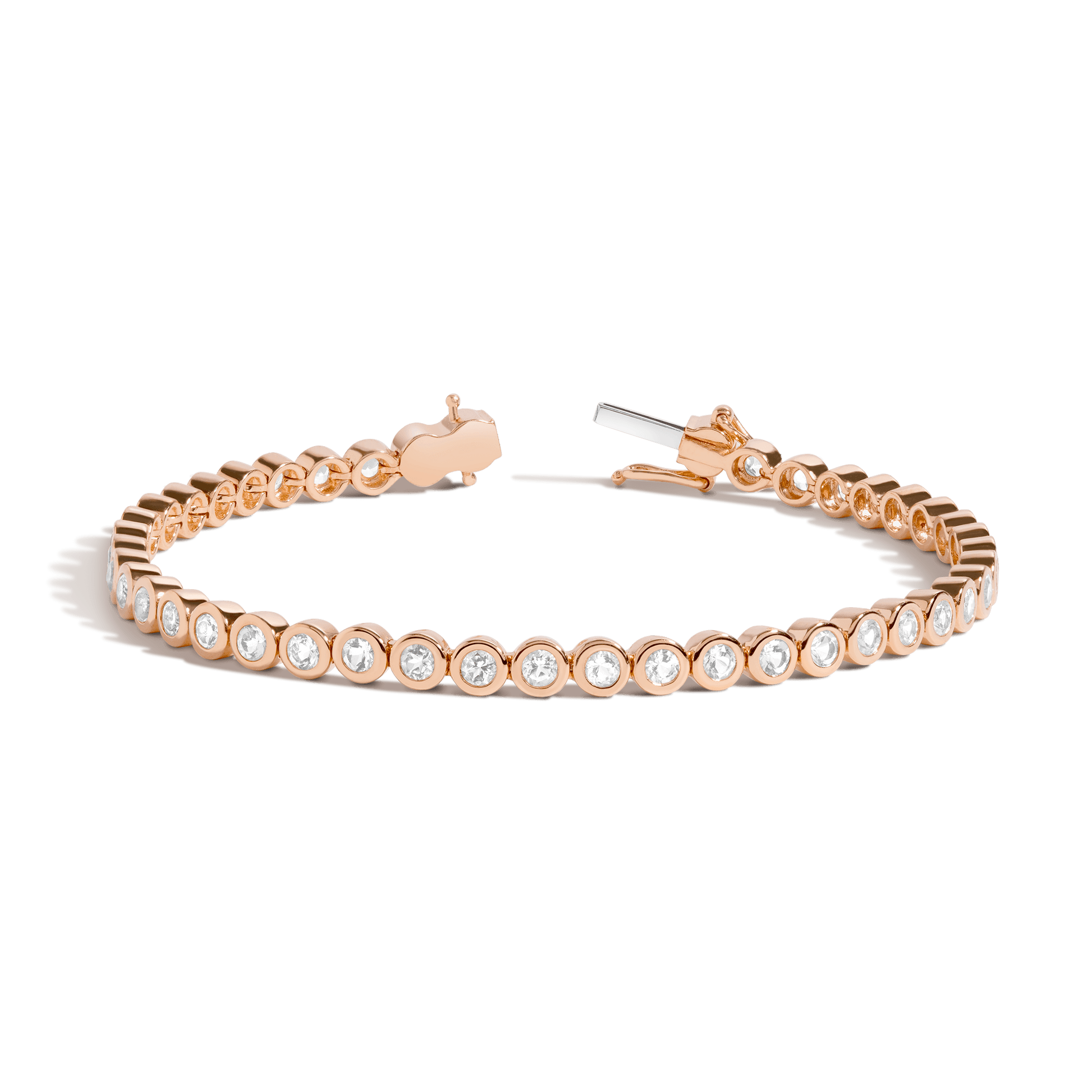 Elegant tennis-inspired bracelet crafted with brilliant stones and refined minimalist luxury styling