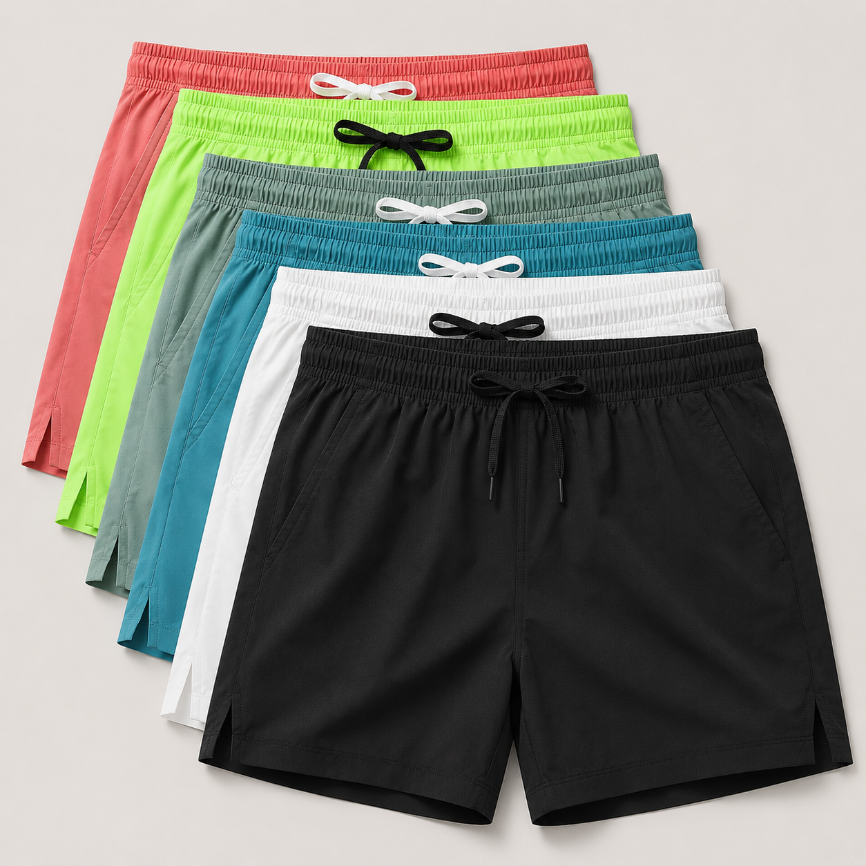 Men's premium lightweight performance shorts designed for breathable comfort, stretch movement, and refined athletic everyday wear