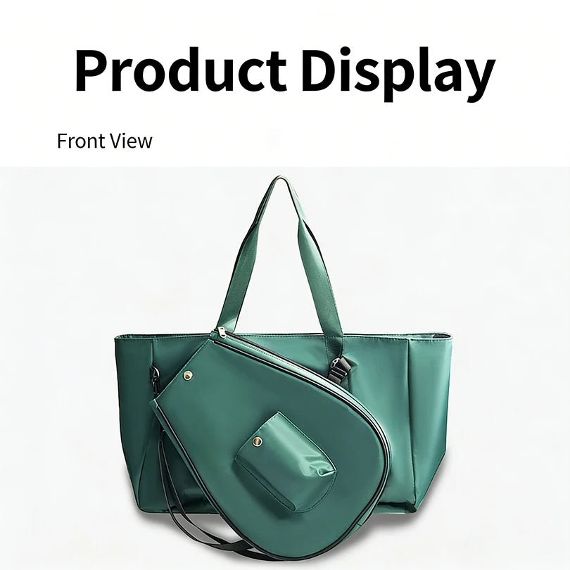 Premium tennis and pickleball shoulder bag designed for commuting, travel, and organized active lifestyle essentials
