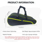 Large-capacity tennis backpack designed for racket storage, training essentials, and organized active travel routines