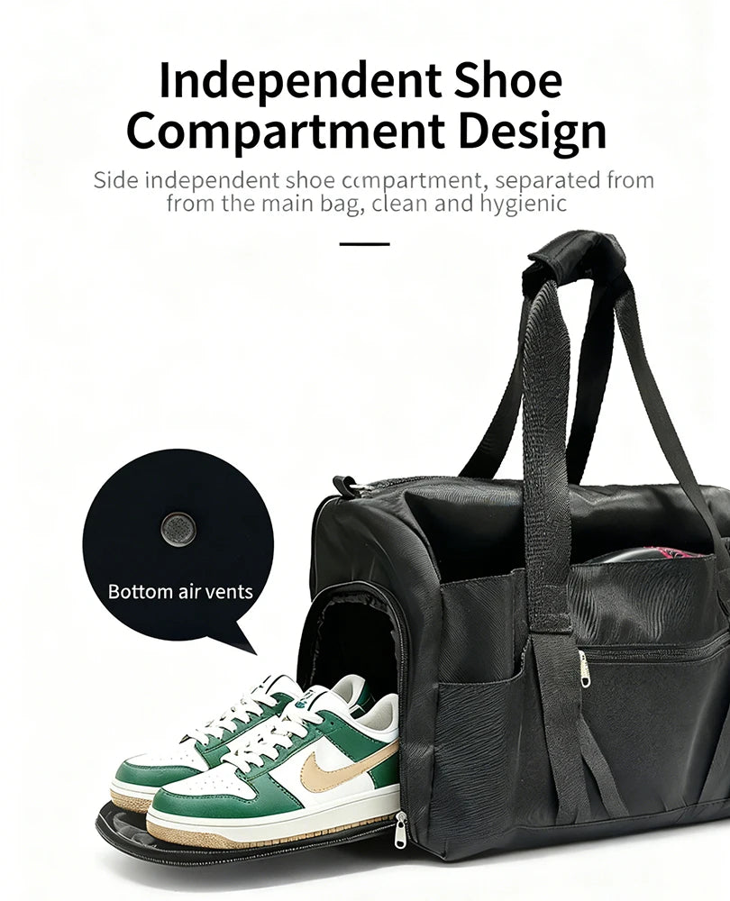 Premium multi-compartment tennis bag designed for rackets, apparel, footwear, and modern active lifestyle organization