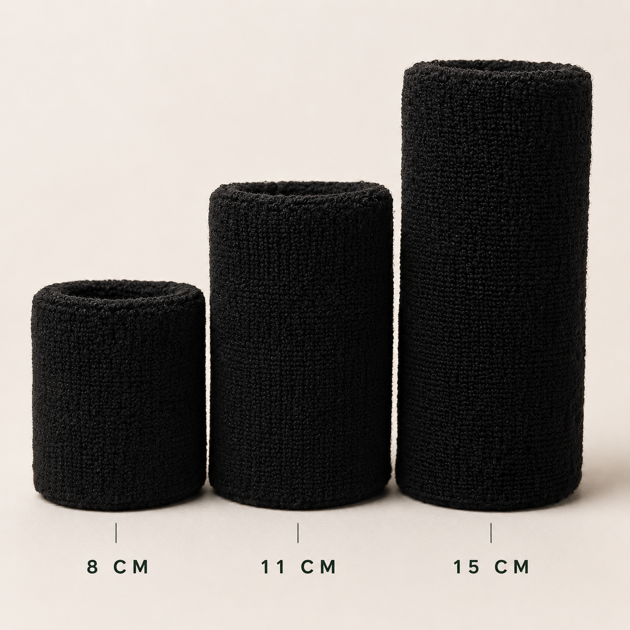 Tennis wristband set crafted for sweat control, comfortable stretch fit, and refined athletic court styling