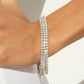 Elegant diamond-inspired tennis bracelet designed for refined lifestyle styling and understated luxury wear
