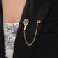 Premium tennis racket and ball lapel accessory designed for refined sport-inspired everyday wear and polished styling