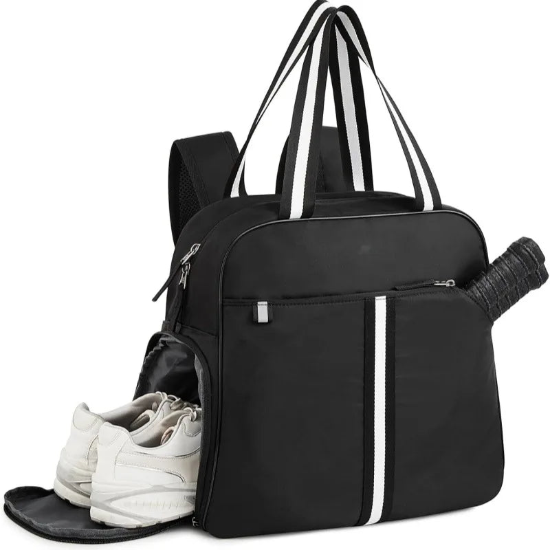 Premium tennis and pickleball racket bag designed for practical storage, lightweight portability, and clean sport aesthetics