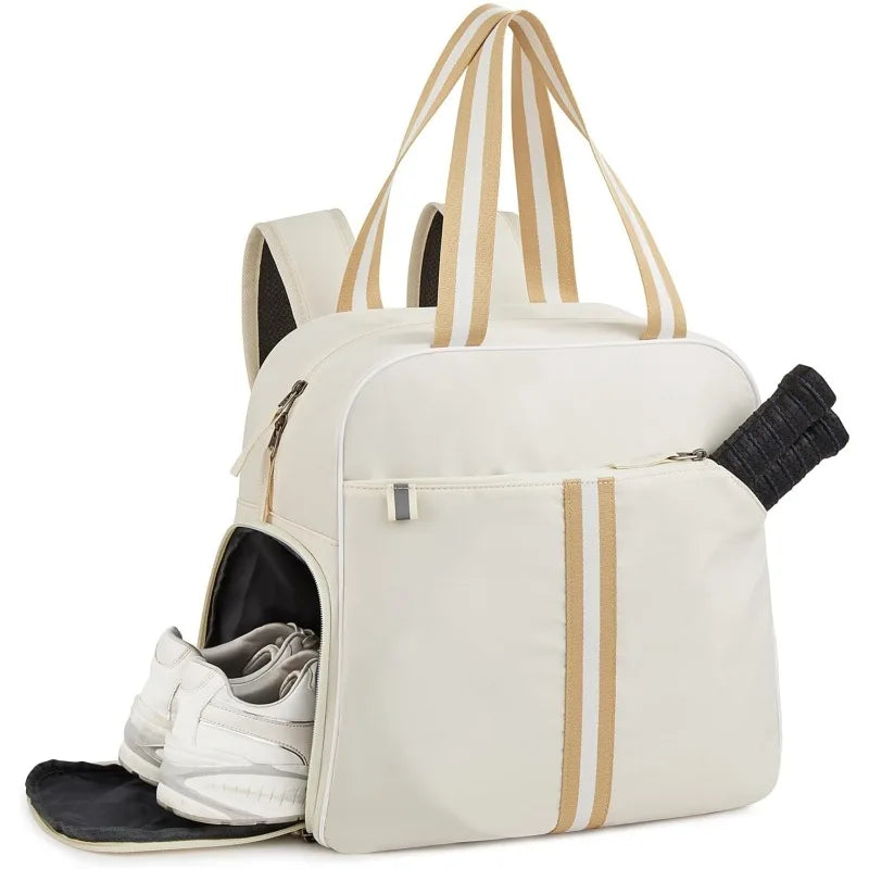 Tennis racket carry bag designed for organized daily storage, secure zipper closure, and refined athletic versatility