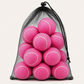 Lightweight mesh carry bag filled with tennis balls designed for drills, rallies, and casual match play