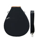 Close-up detail of premium compact racket case with durable nylon construction and clean athletic styling