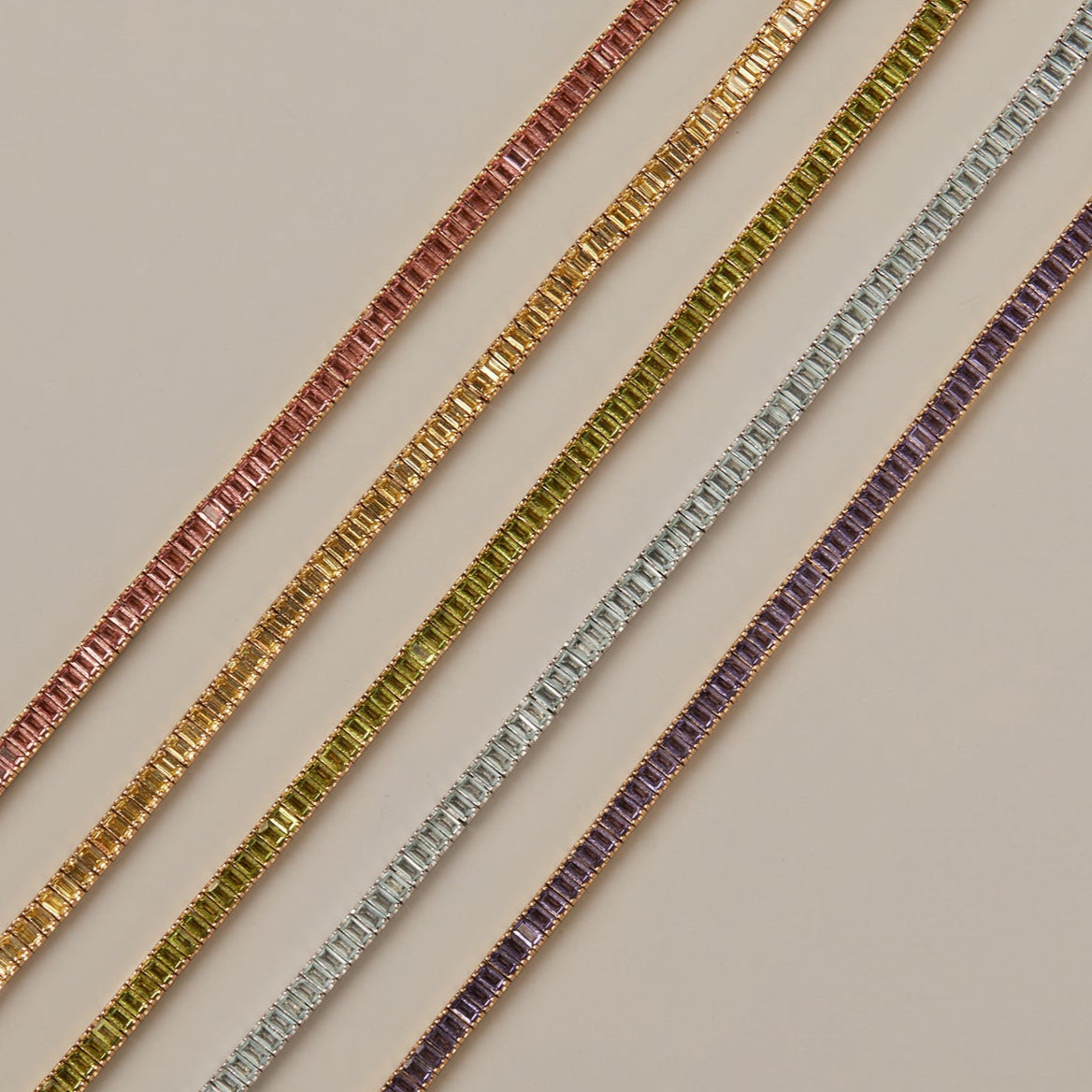 Premium tennis-inspired bracelet designed for elevated jewelry layering and timeless feminine sophistication