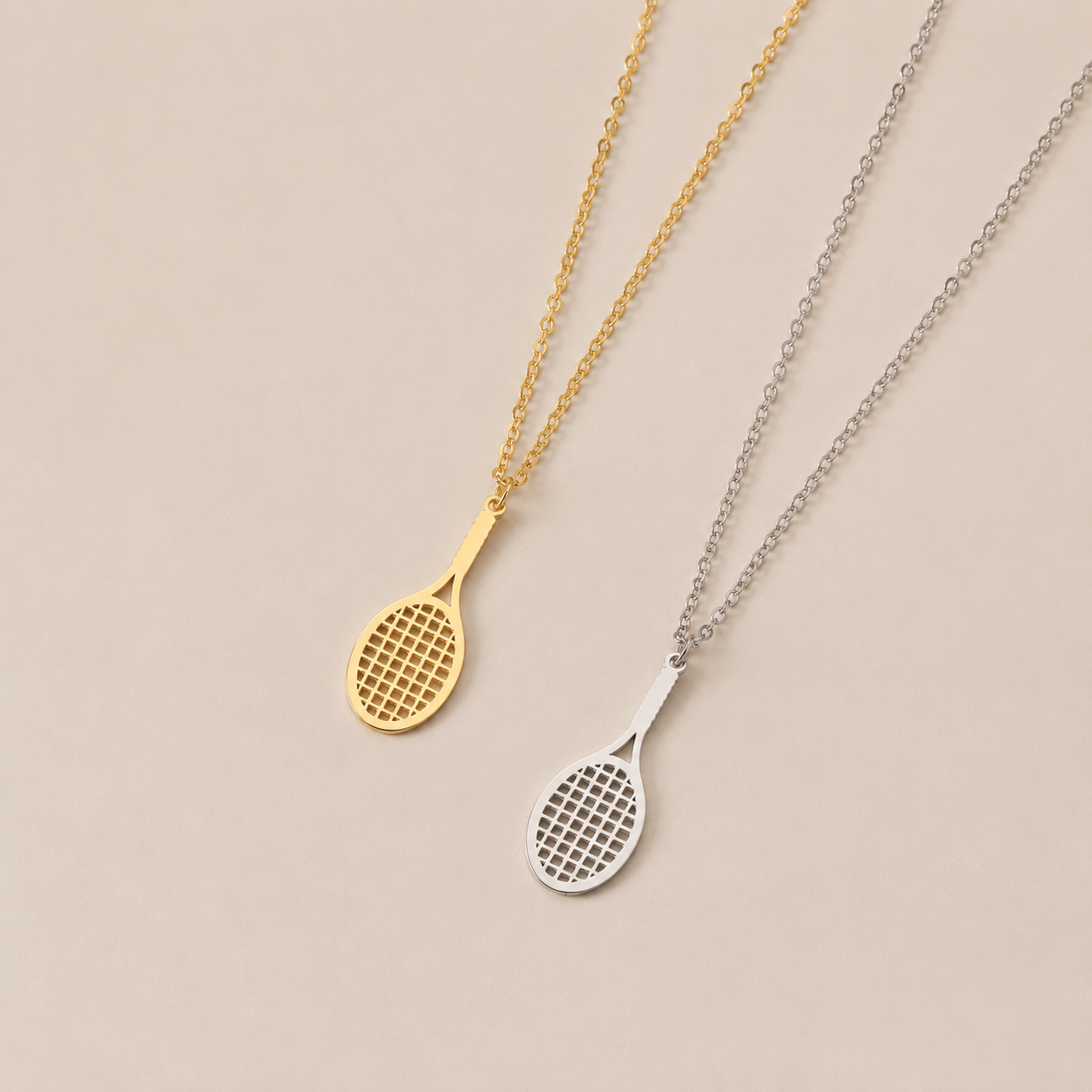 Premium stainless steel tennis necklace designed for lightweight comfort and elevated sport-inspired feminine styling