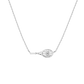 Editorial studio image of premium racket-inspired necklace featuring refined minimalist jewelry styling and modern court heritage