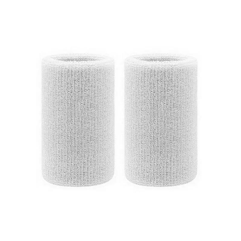 Close-up detail of premium knitted tennis wristbands with soft stretch fit and clean athletic styling